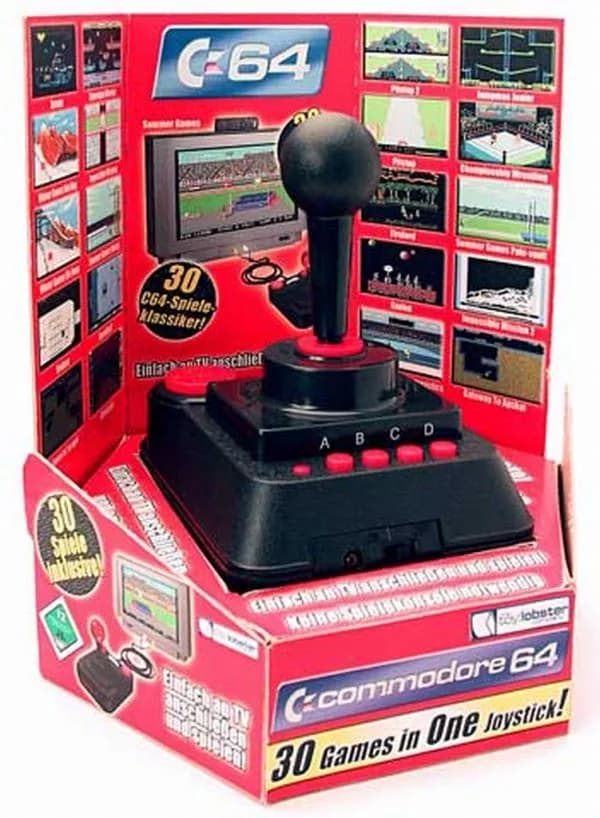 C64 DTV joystick with built-in Commodore 64