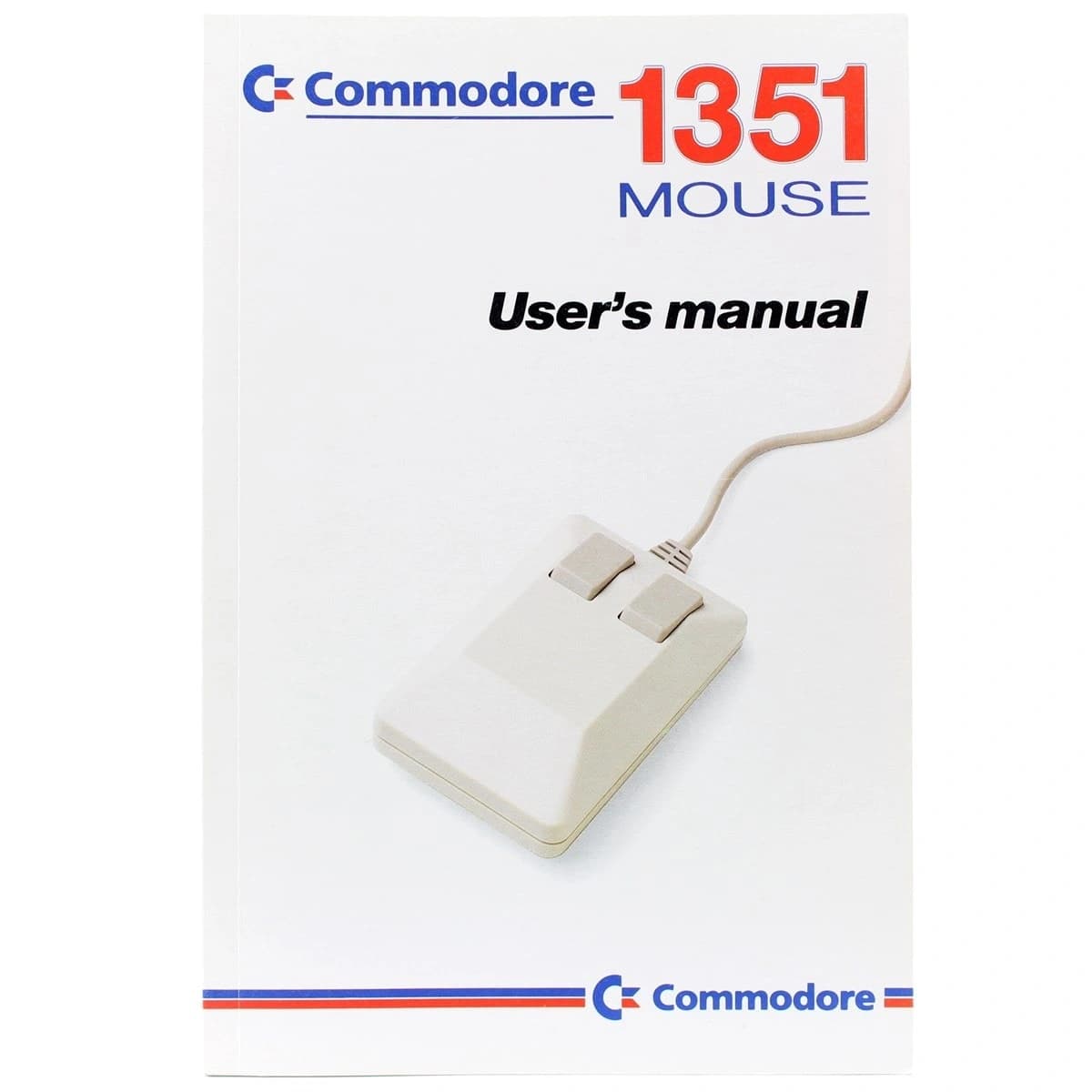 Commodore 1351 mouse user manual cover