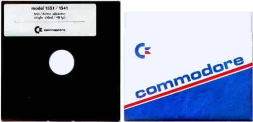 5.25-inch floppy disk for the Commodore 1541 disk drive