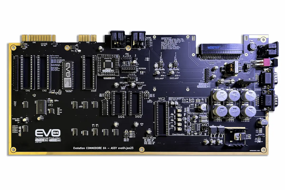 EVO64 modern Commodore 64 clone motherboard