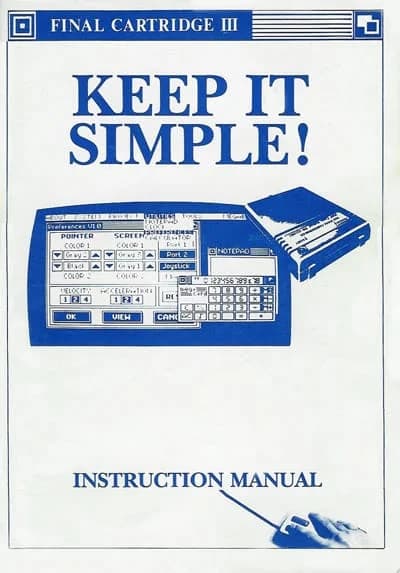 Final Cartridge III English manual cover