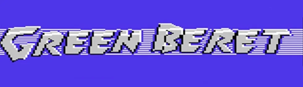 Green Beret C64 — loader title screen displayed during cassette loading on the Commodore 64
