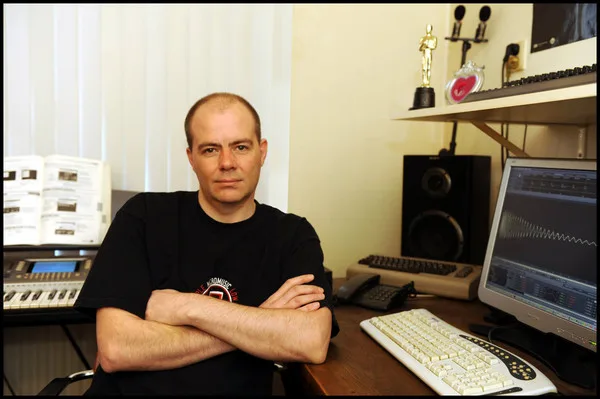 Music equipment used by Jeroen Tel to compose Commodore 64 game soundtracks including Cybernoid II and Hawkeye