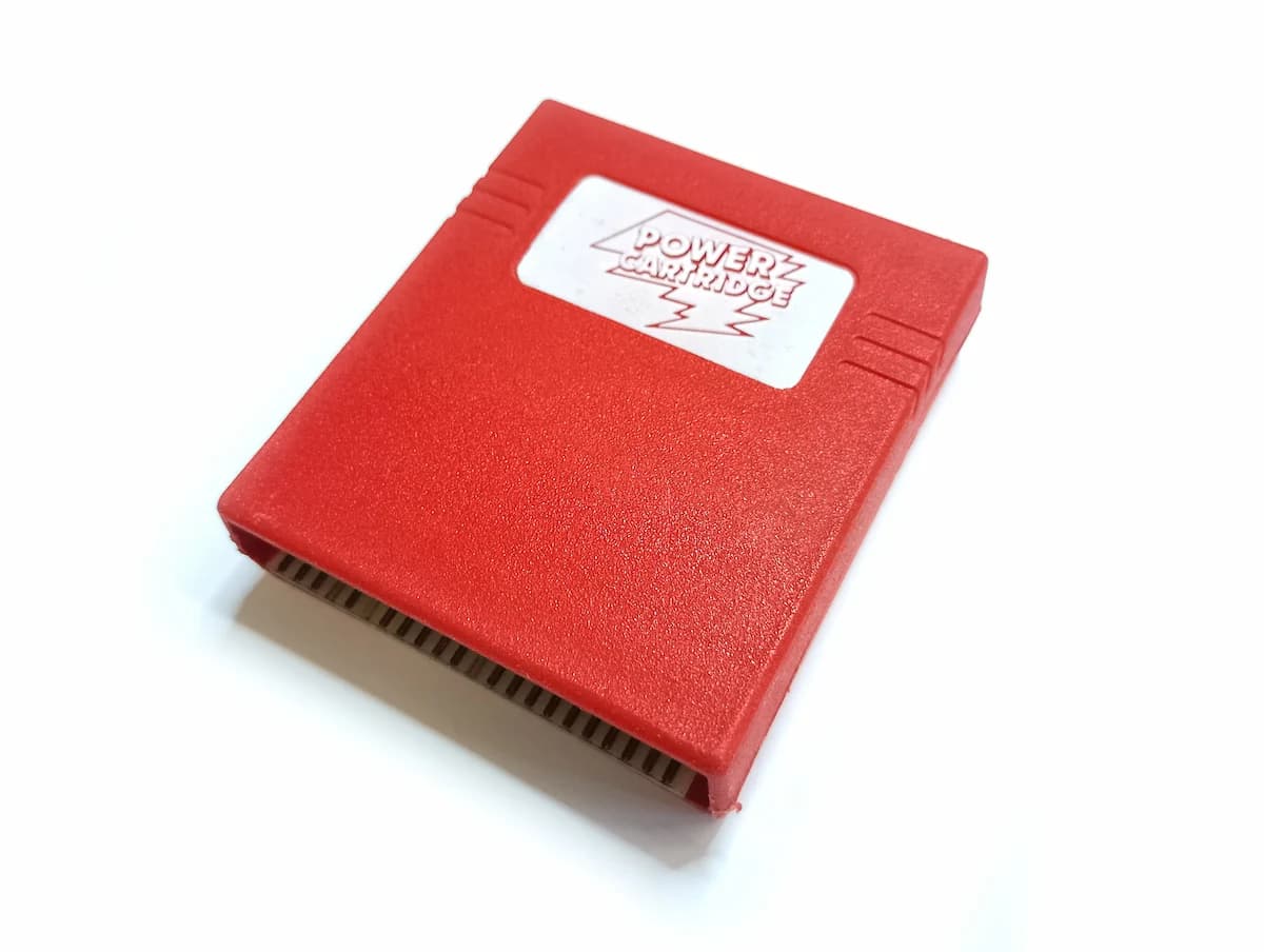 KCS Power Cartridge connected to a Commodore 64, a Dutch-made expansion cartridge with fastloader, monitor and additional functions