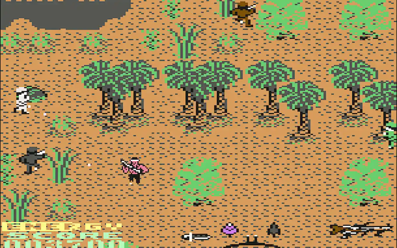 Rambo First Blood Part II — enemy soldiers patrolling a jungle path
