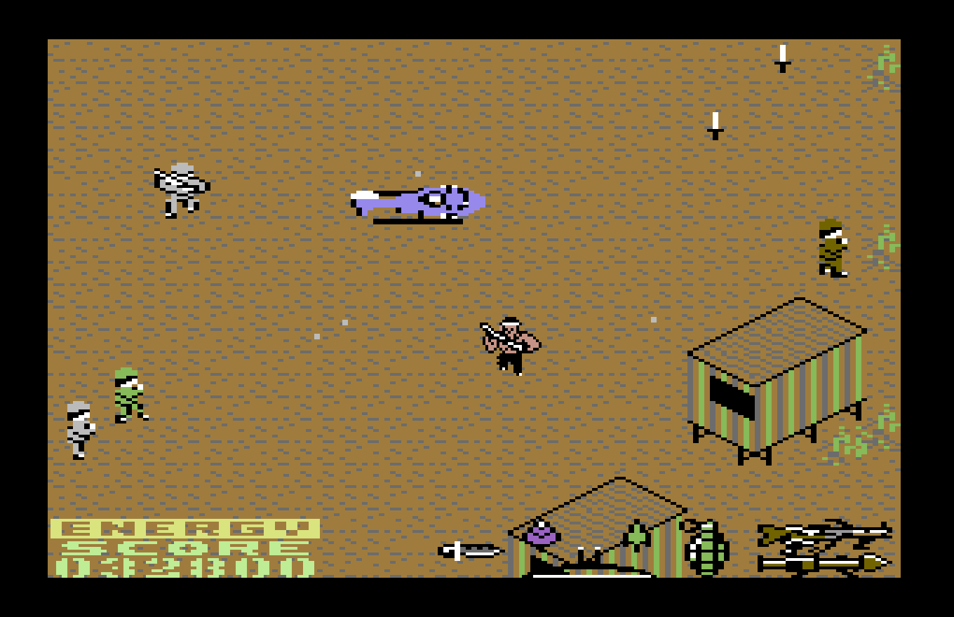 Rambo First Blood Part II — Rambo approaching a jungle obstacle