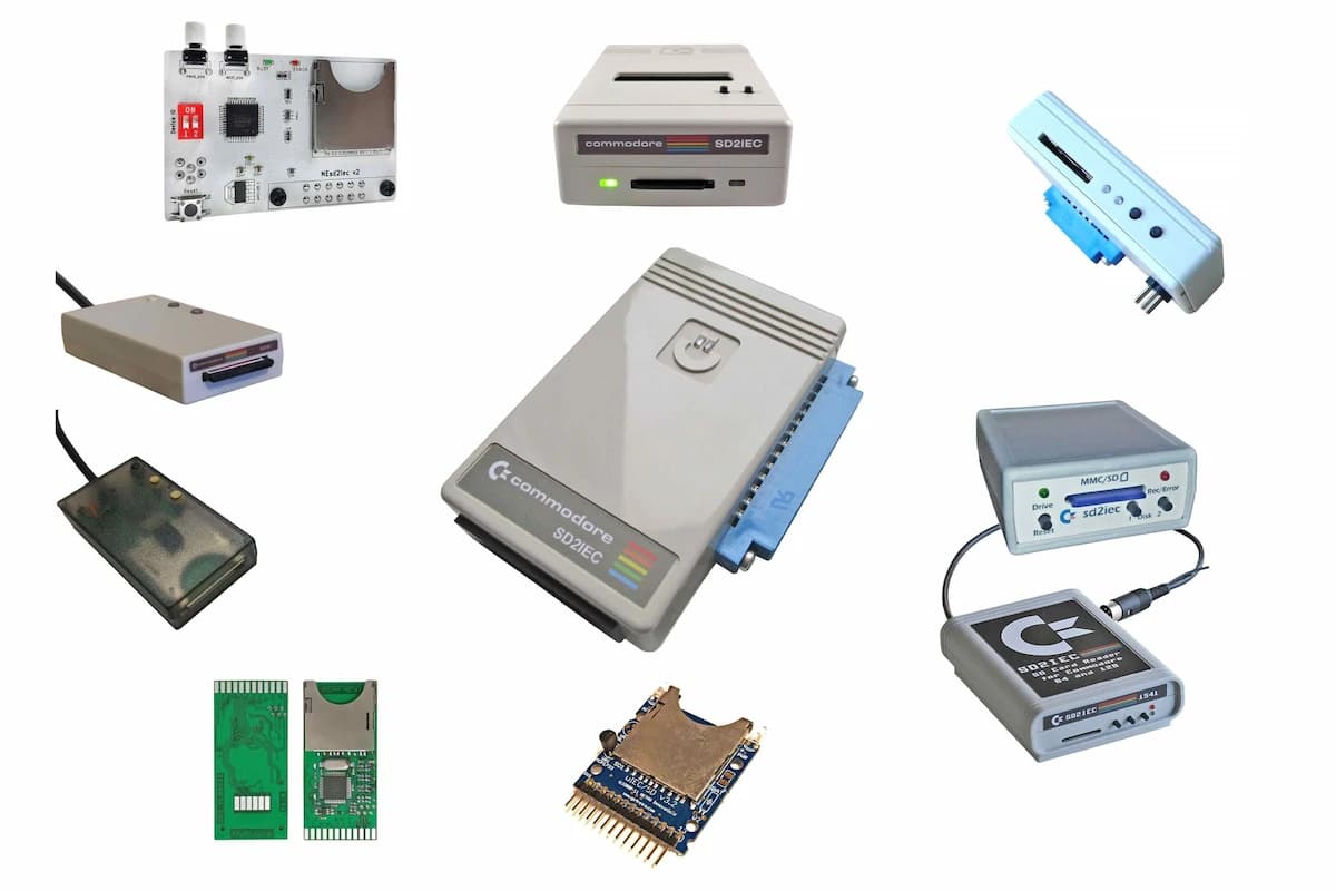 SD2IEC SD card reader as a modern replacement for the Commodore 1541 and Datasette