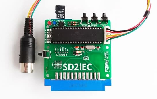 SD2IEC PCB bare board for the Commodore 64